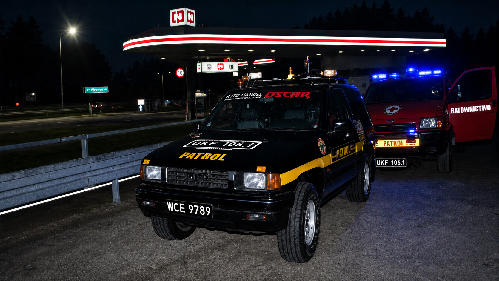 Nocny Patrol, Dzienny Patrol i Powietrzny Patrol Radia Klakson na tle wypadków, A4 i Wrocławia lat 1996-2002